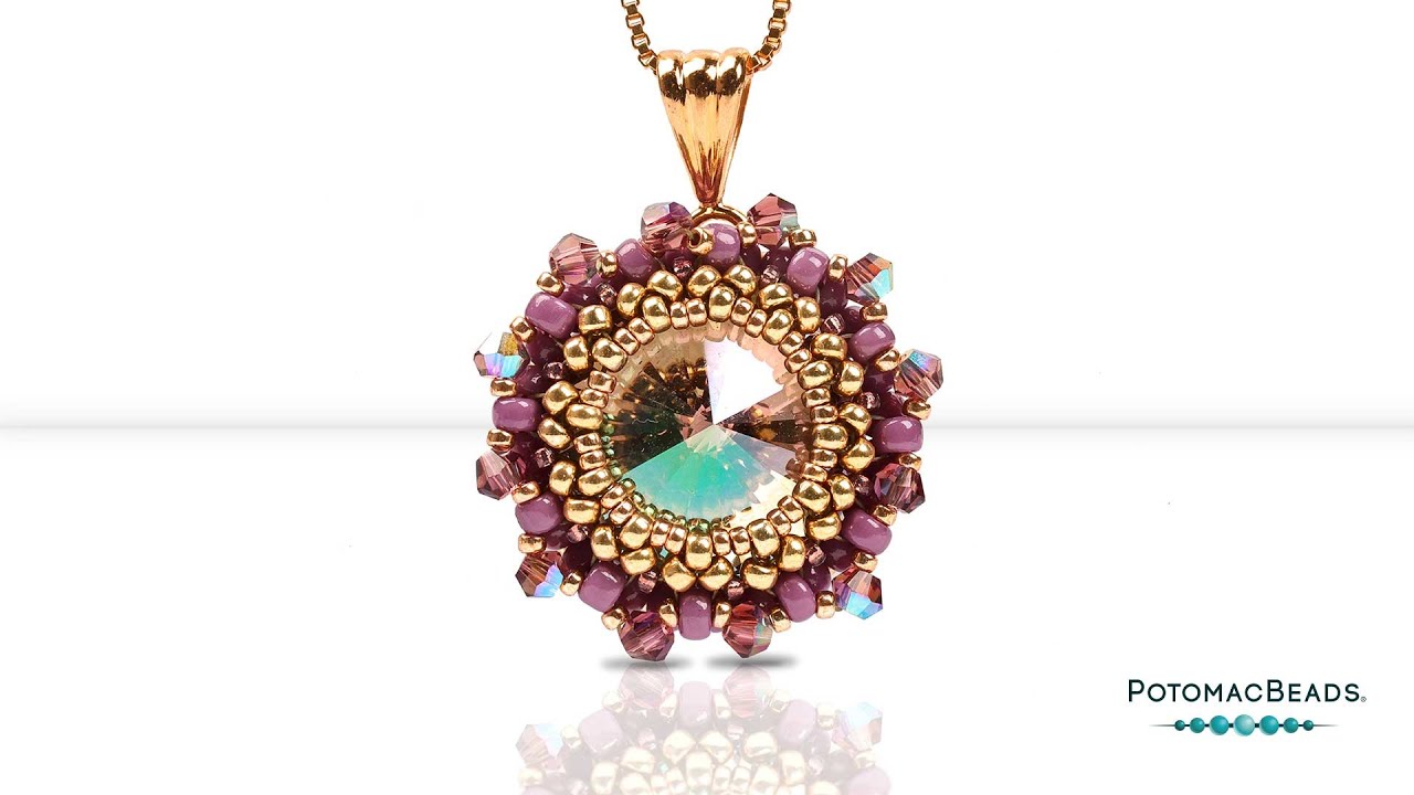 Brilliant Bezel Pendant - DIY Jewelry Making Tutorial by PotomacBeads