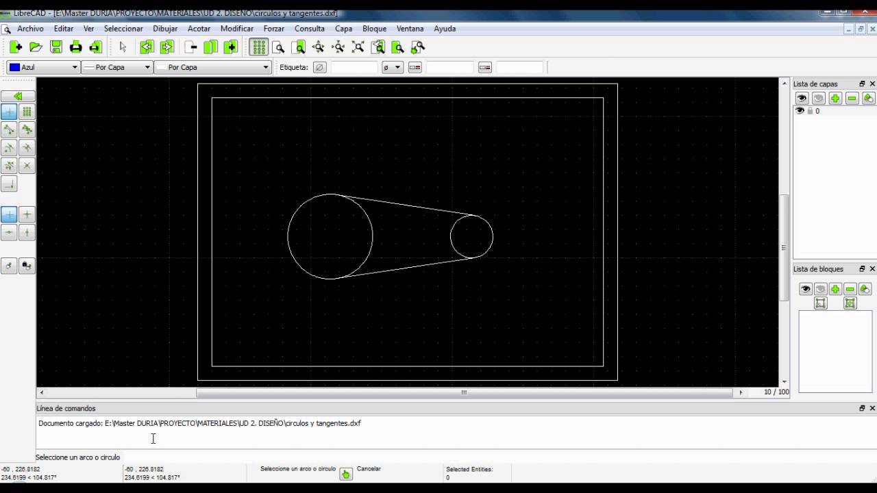 LibreCAD: Acotar Círculos