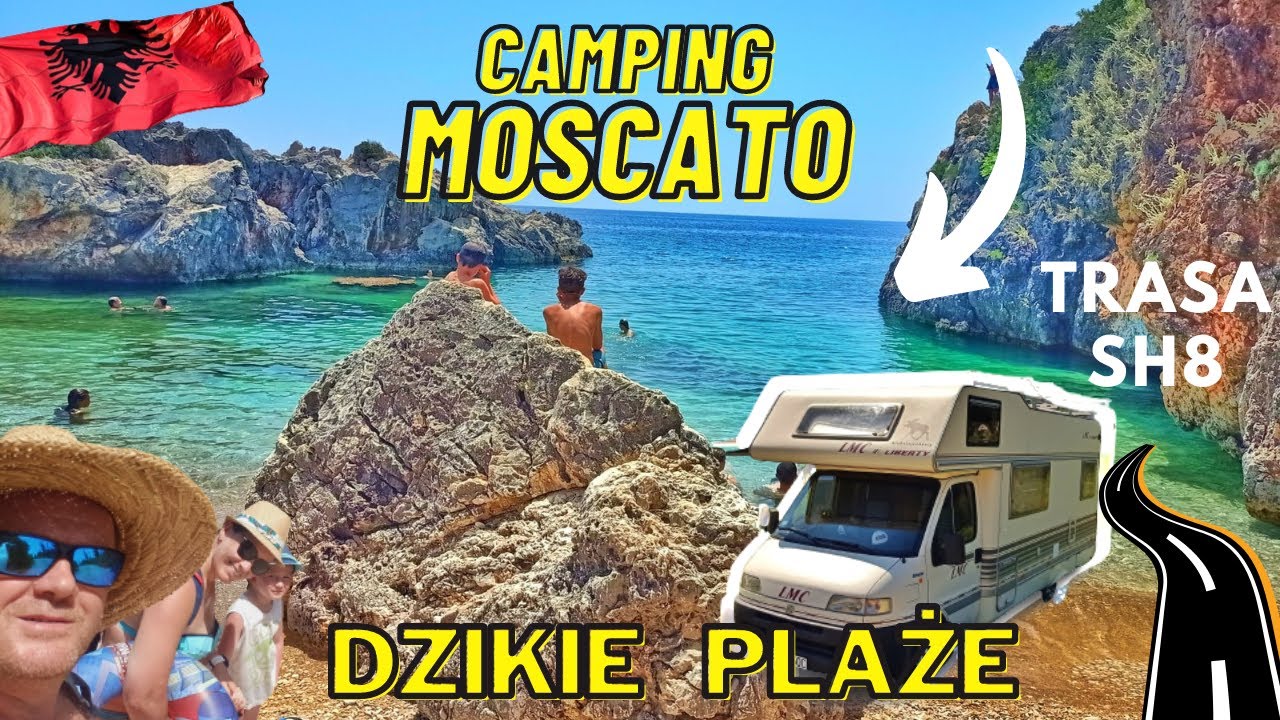 🇦🇱Przejazd trasą SH8, czy KAMPER dał radę? Camping MOSCATO. Plaża AKUARIUMIT I GJIRI.