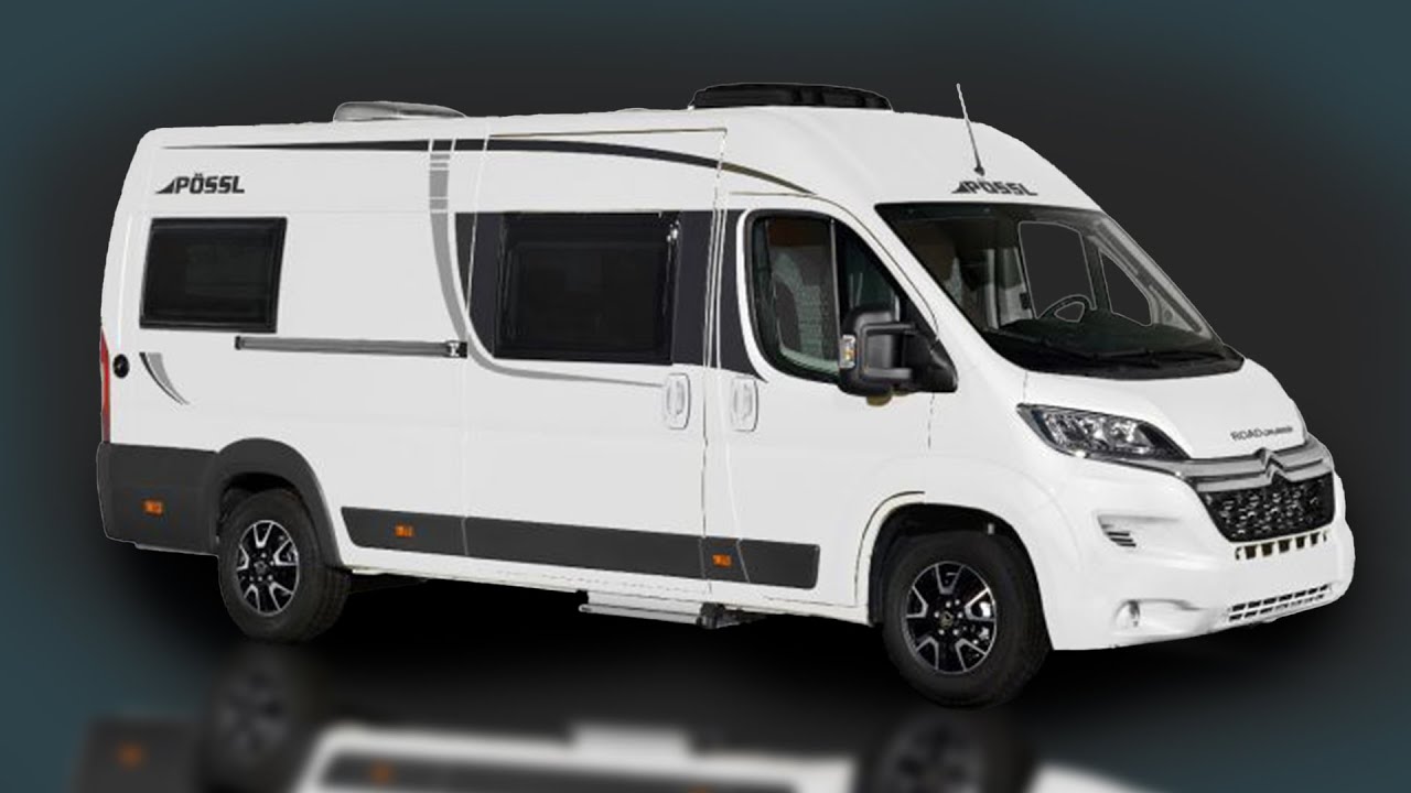 Größte Heckgarage im Kastenwagen? 2022 Pössl Roadcruiser B: Raumkonzept mit komfortablen Längsbetten