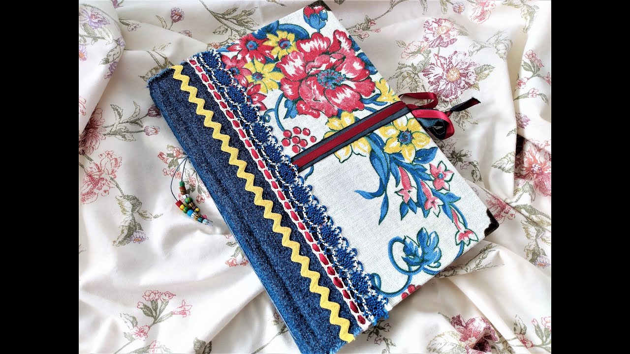Floral Linen Junk Journal Flip-thru