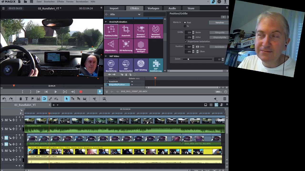Making-of Videoschnitt mit MAGIX Video Deluxe (Multikamera)