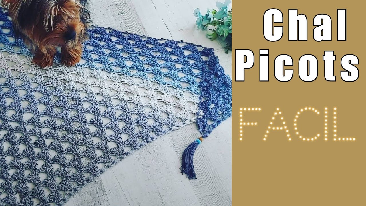 Como hacer  a crochet un chal súper fácil  ☆ primavera otoño ☆ crochet shawl ☆