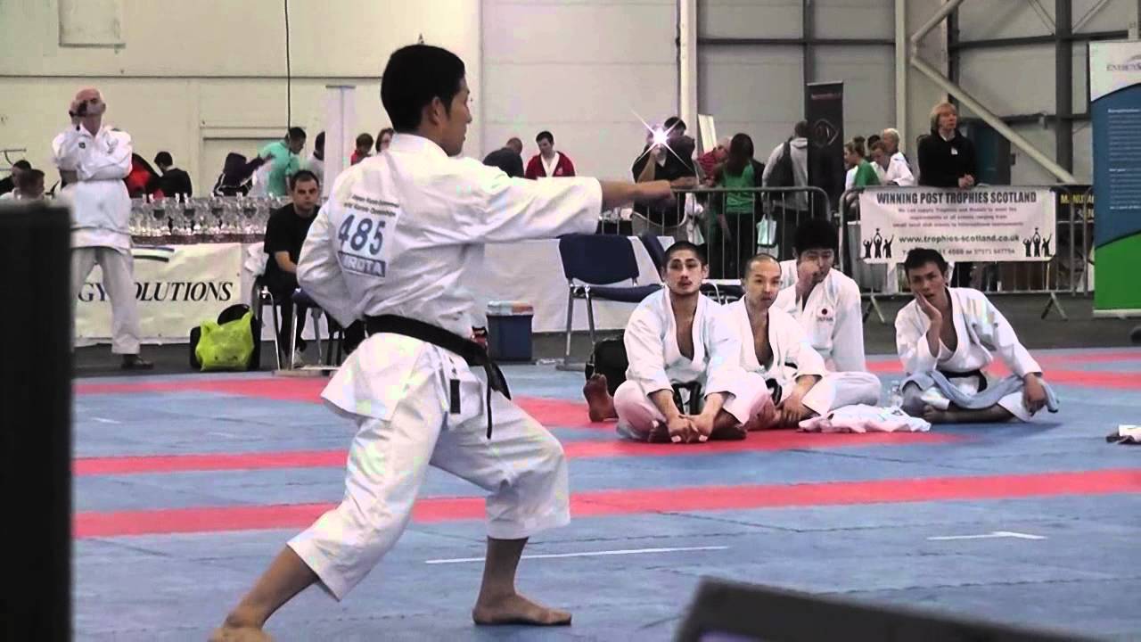 JKS Karate World Championships 2011 Scotland - Shinji Nagaki kata Unsu