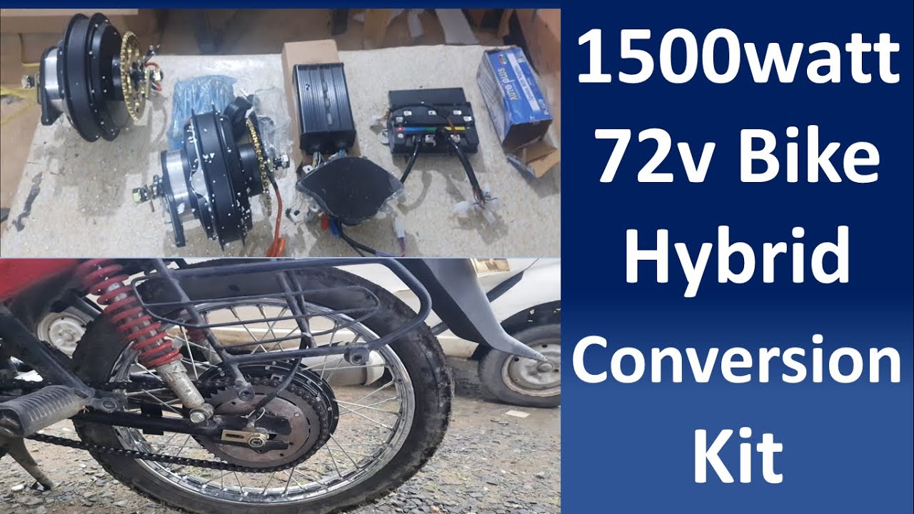 hybrid bike conversion kit | hybrid bike | petrol + electric bike | ev conversion kit India | ev
