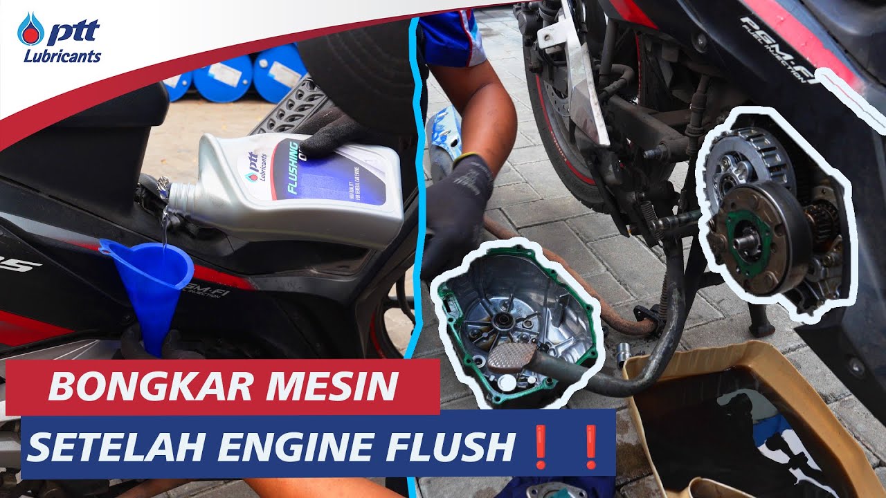 CAIRAN INI VIRAL! BEGINI KEADAAN DI DALAM MESIN MOTOR INI SETELAH MENGGUNAKAN PTT FLUSHING OIL!