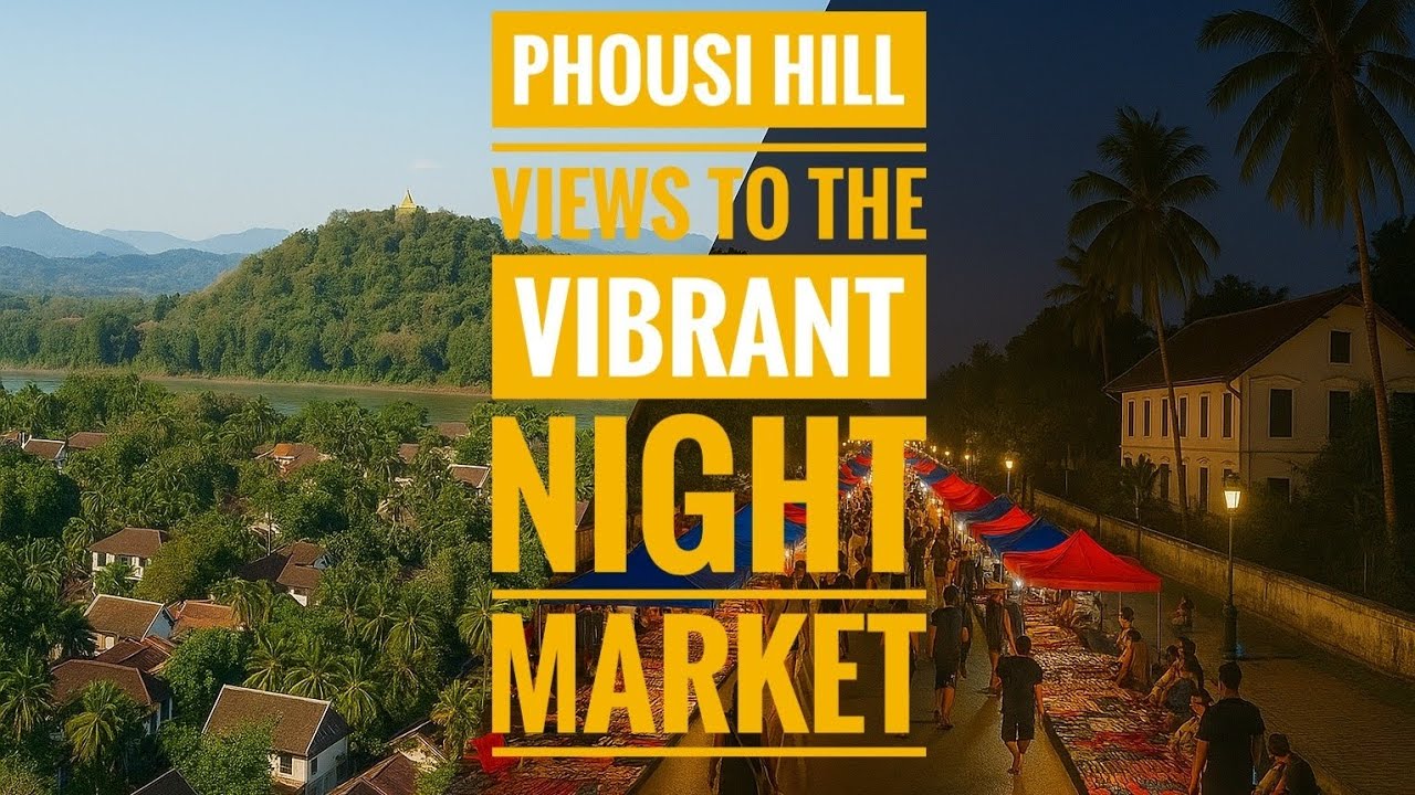 Luang Prabang Adventures - From Phousi Hill Views to the Vibrant Night Market