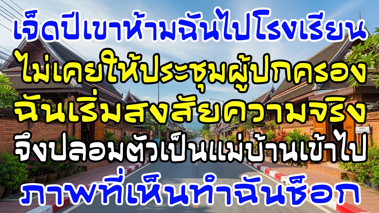 7 ปีไม่ให้ฉันไปประชุมผู้ปกครอง ฉันปลอมตัวเข้าโรงเรียน—ภาพนั้นทำฉันช็อก