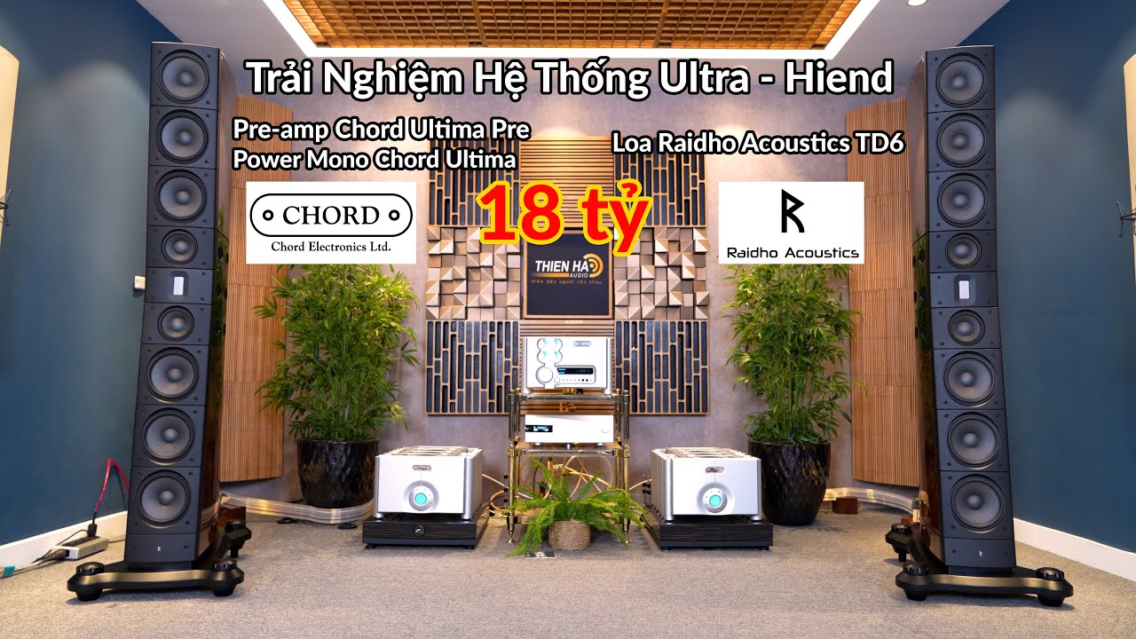 Trải Nghiệm Hệ Thống Ultra-Hiend Power + Pre-amp Chord Ultima Phối Ghép Loa Raidho Acoustics TD6