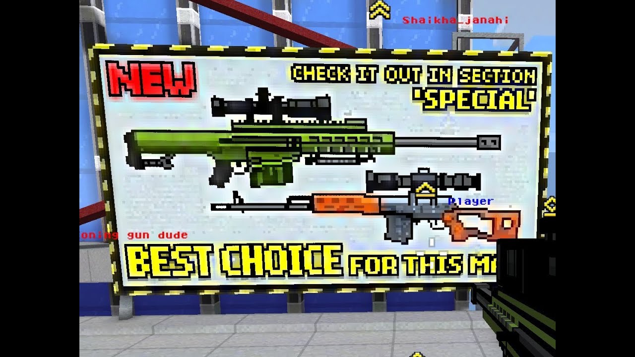 Pixel Gun 3D - Sniper Rifles - Brutal Headhunter Vs. Guerilla Rilfe iOS Review (iPhone/iPad)
