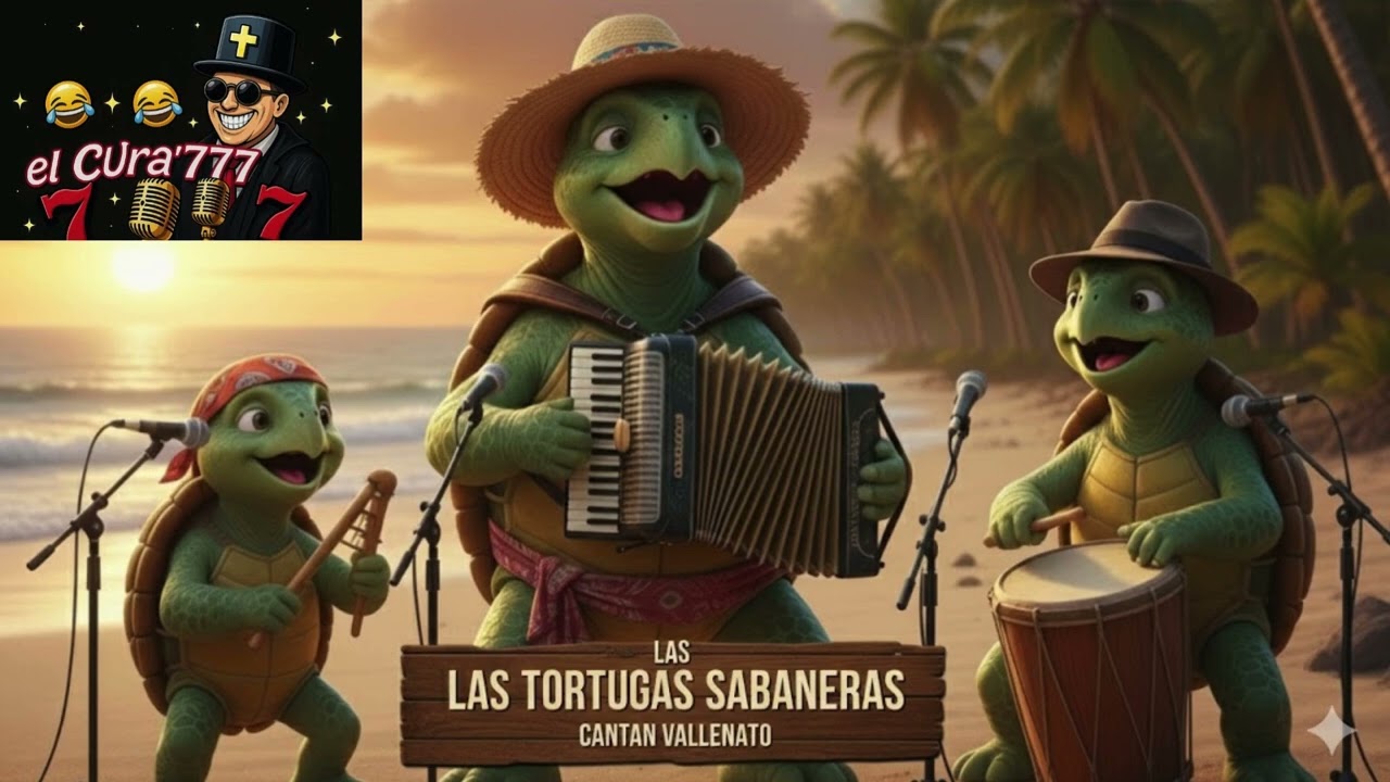 Tortugas Enamoradas Vallenato 🐢🎶 - Canción completa.