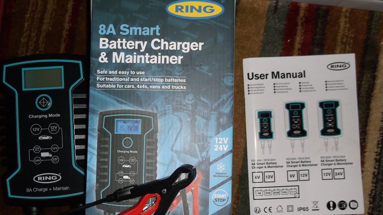 Ring Smart battery charger & maintainer RSC808