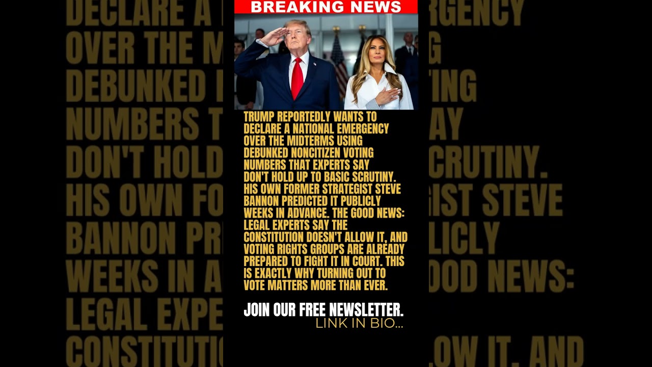 BREAKING: Trump Reportedly Laying Groundwork to Declare National Emergency Over Fabricated Election