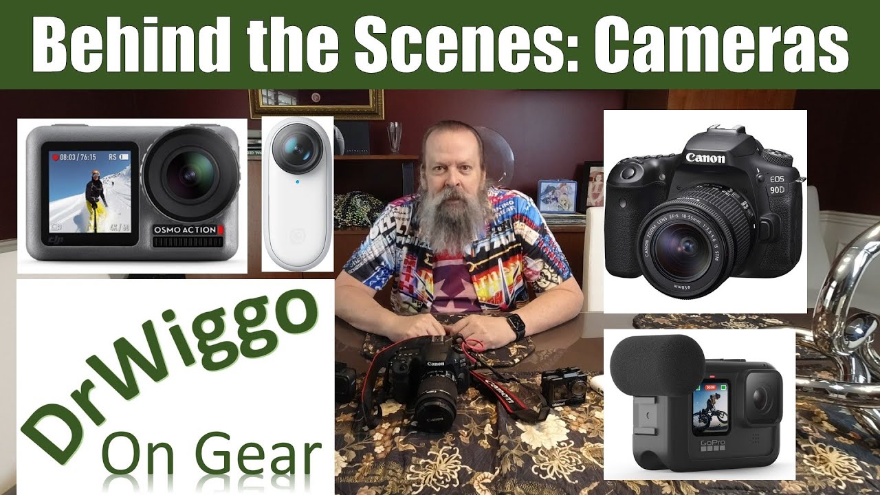 Behind the Scenes: Cameras (Canon EOS 90D, DJI Osmo Action, GoPro Hero 9, 8, & 4, Insta360 Go 2