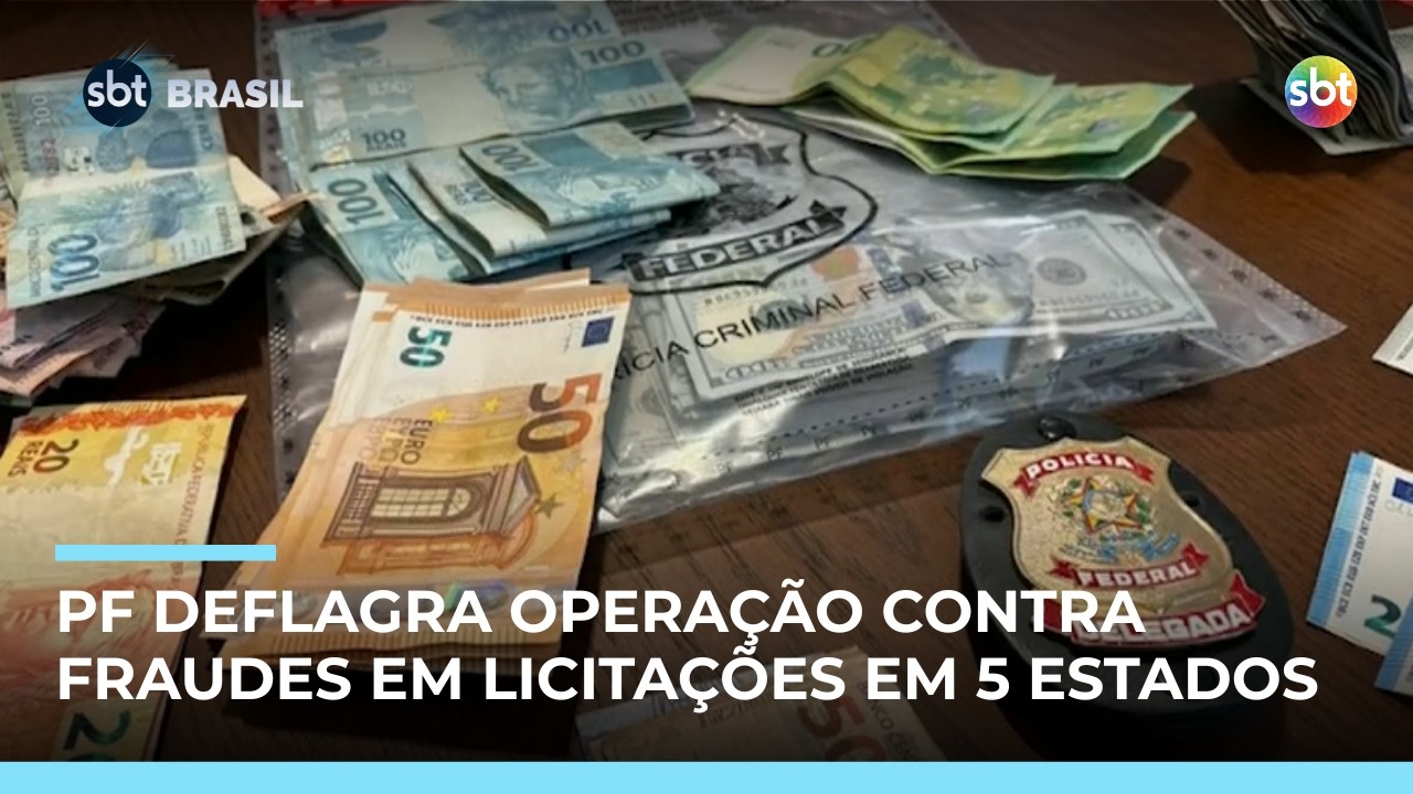 PF deflagra operação contra fraudes em licitações para desvios de emendas em 5 estados | #SBTBrasil