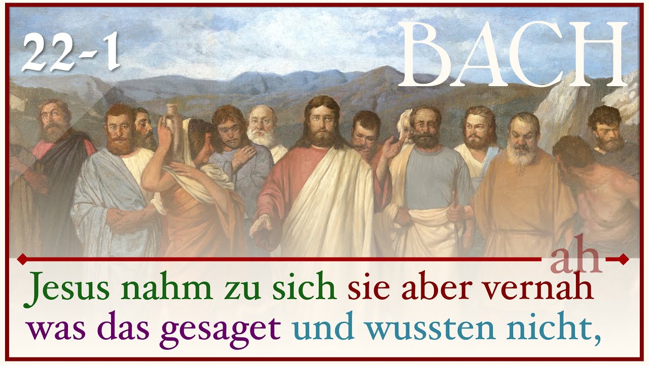 Bach - Jesus nahm zu sich die Zwölfe (BWV 22/1) - Animation