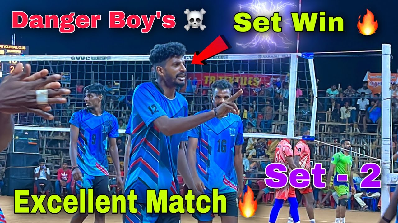 Excellent Match 💪 Set Win 😱🔥 Danger Boy’s Vs Indian Bank | Set - 2 | Gejalnaickenpatti