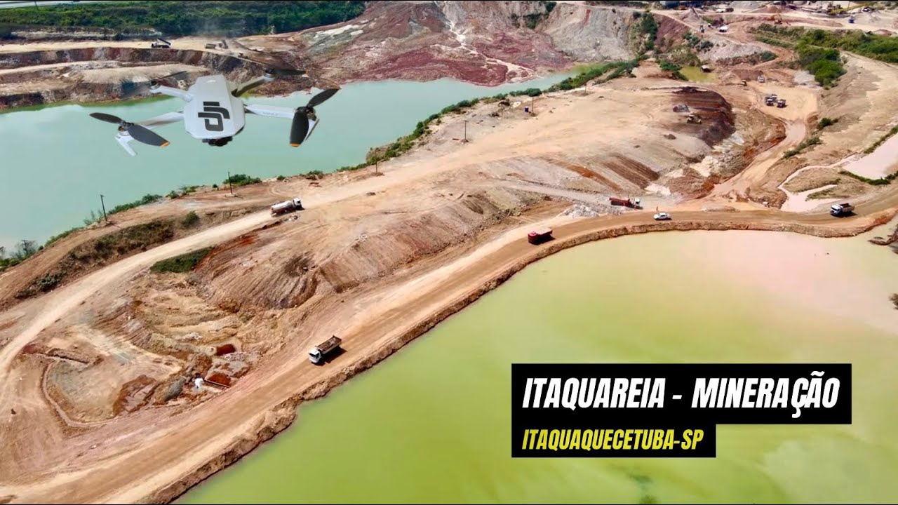 Drone Sobrevoa a ITAQUAREIA MINERAÇÃO em Itaquaquecetuba -SP