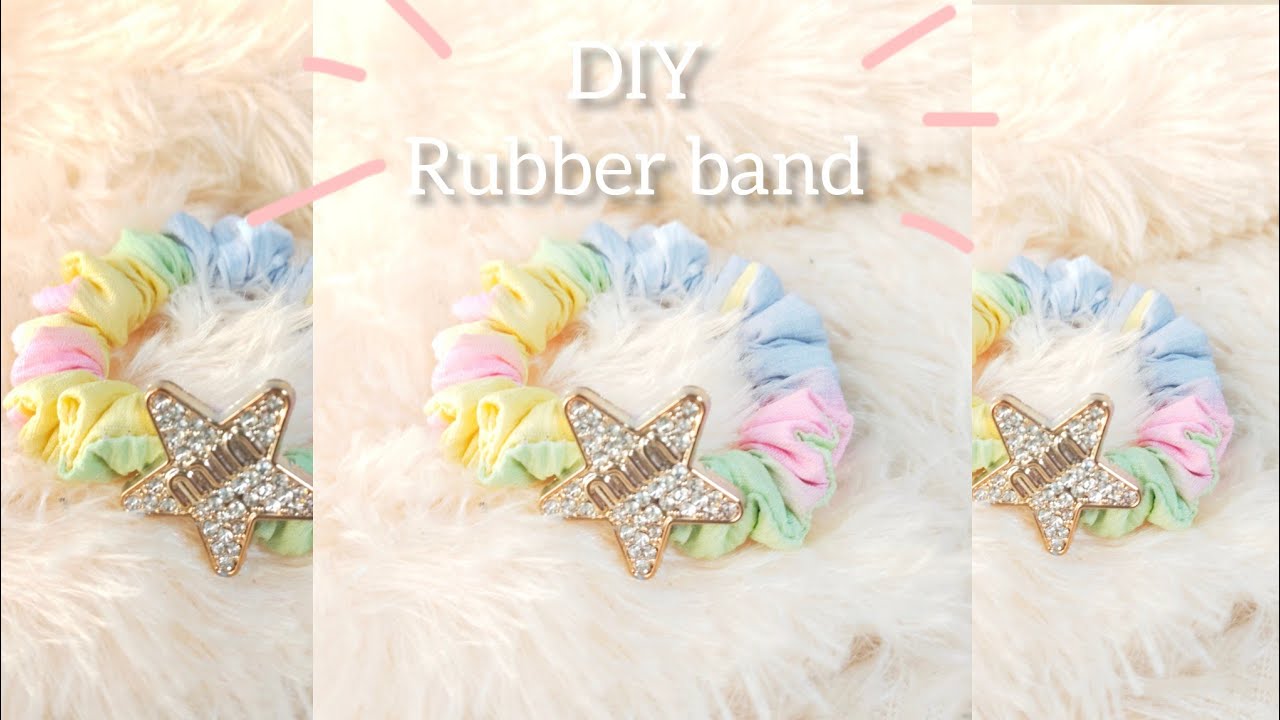 DIY rubber band ✅🎀/How to make rubber band at home#easydiy@shahnaaz-3g 