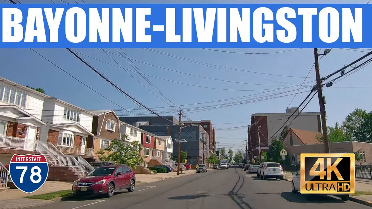 Driving Bayonne to Livingston via I-78 & Kennedy Parkway (4K)