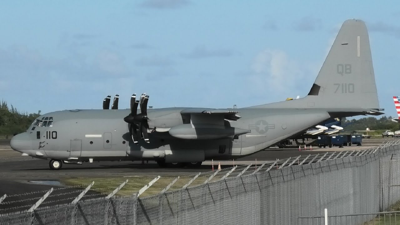 San Juan Airport: Special Liveries, P-3s & US Marines KC-130J!