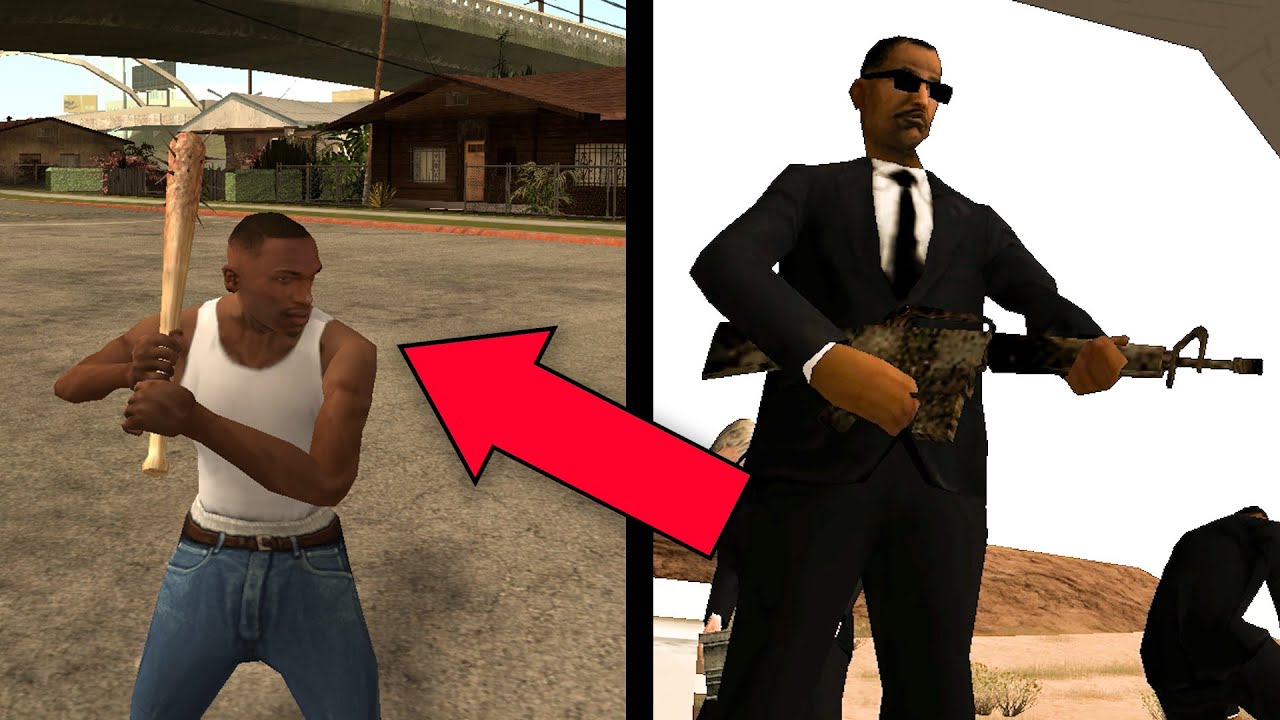 16 ARMAS REMOVIDAS do GTA San Andreas - (GTA SAN BETA)