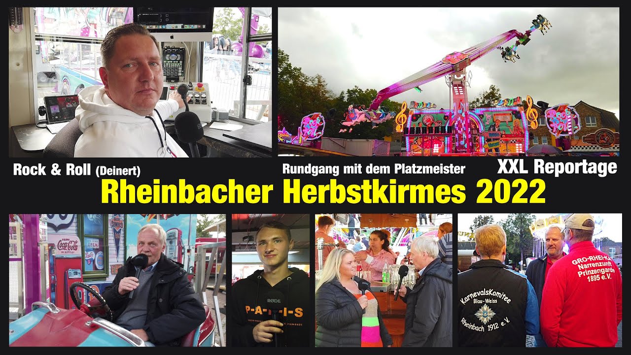 XXL Reportage - Rheinbacher Herbstkirmes 2022 - Rundgang mit dem Platzmeister, Interviews und mehr
