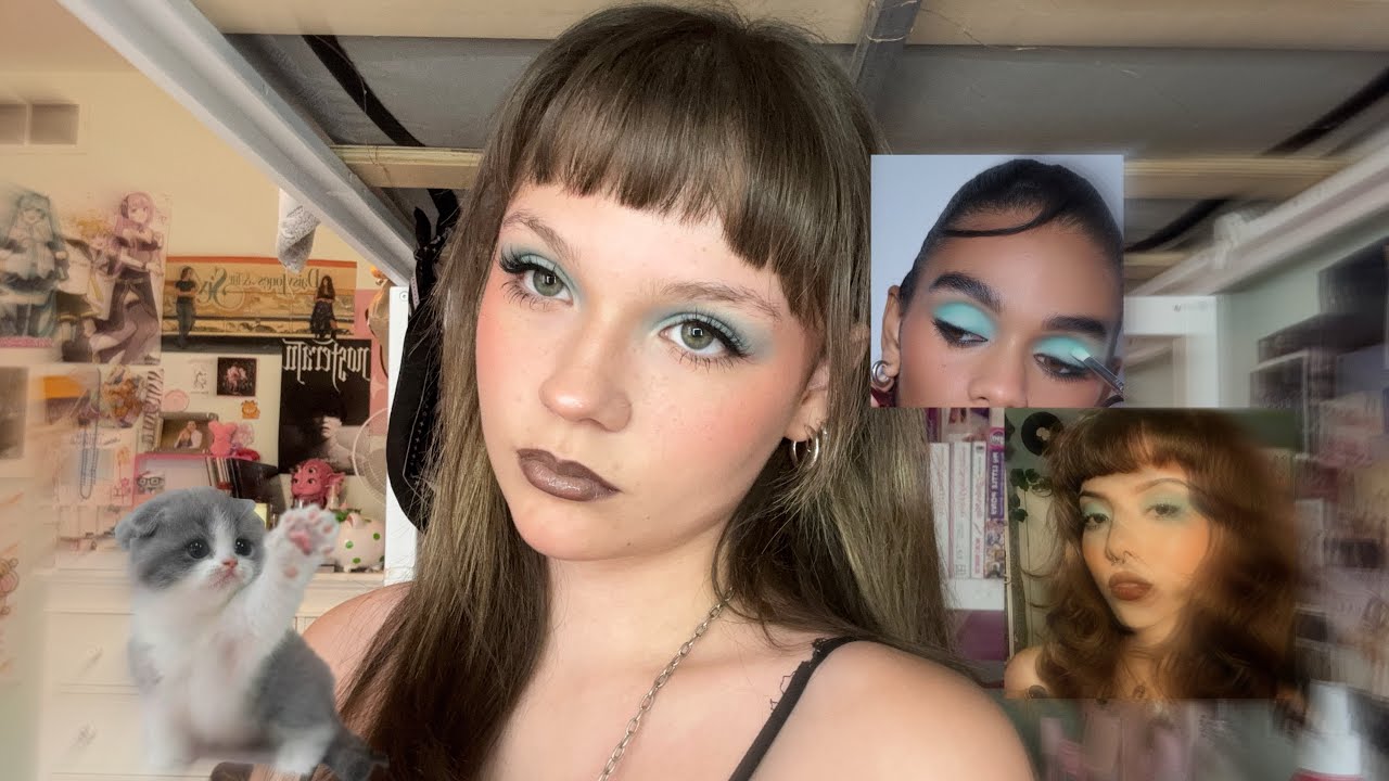 Vintage 70s blue eyeshadow tutorial (kinda?)