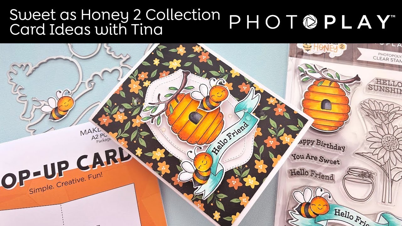 Tuesdays with Tina | A Pop Up Card with the Sweet as Honey 2 Stamp | PHOTOPLAY PAPER
