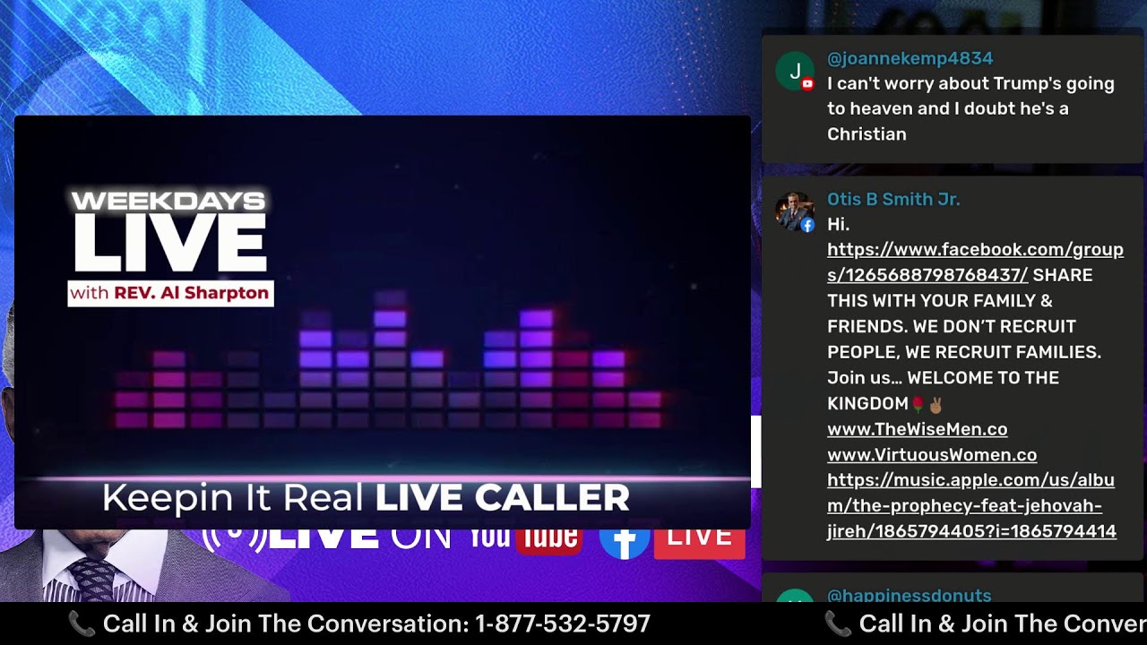 Weekdays Live with Rev. Al Sharpton | Keepin It Real Radio Show