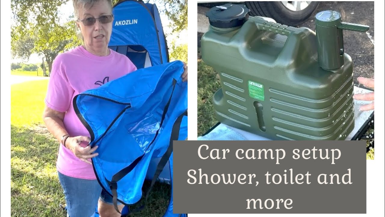 SUV camper setup: water and bathroom specifics 