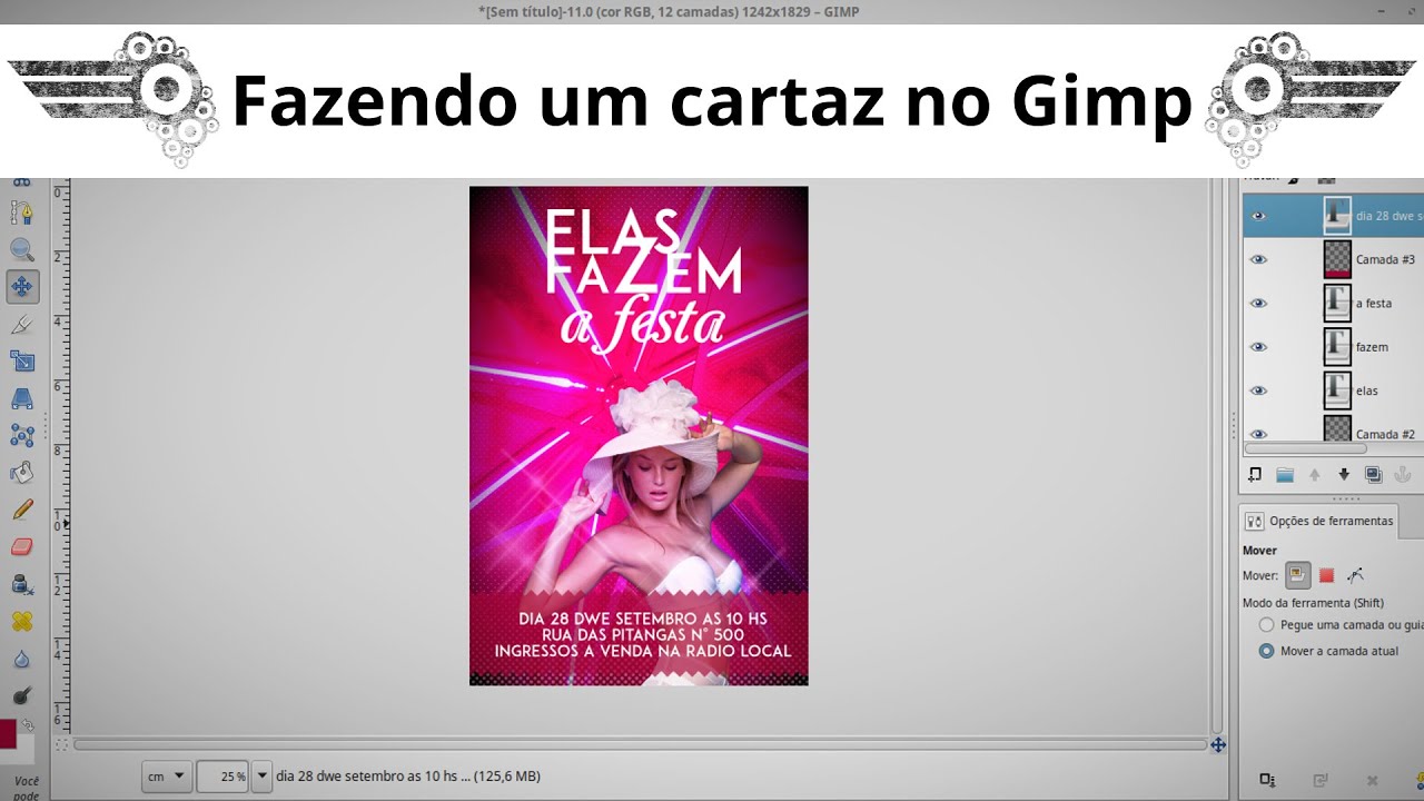 Como fazer um cartaz no gimp