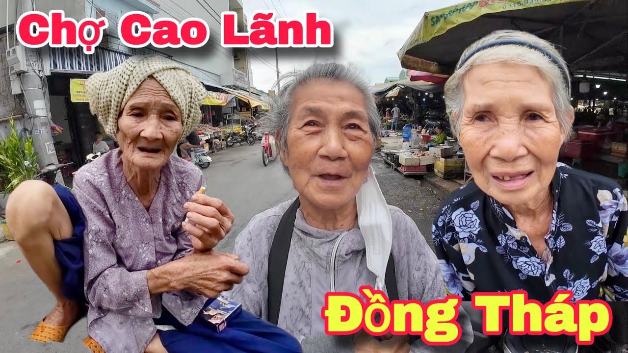 Chợ Cao Lãnh Đồng Tháp Người Lớn Tuổi Khó Khăn Hạnh Phúc Nhận Quà Hảo Tâm Từ Mỹ | Khương Nhựt Minh