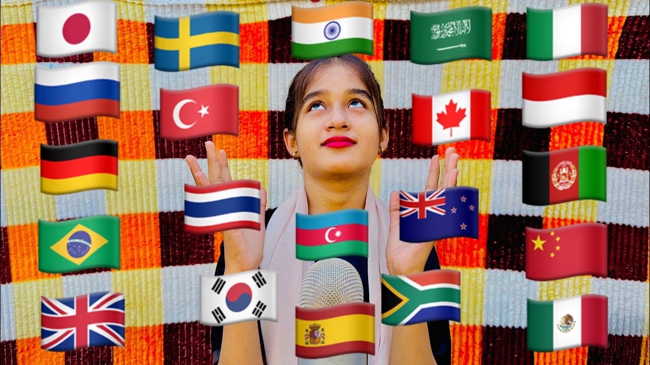 ASMR DIFFERENT COUNTRIES NAME !!!