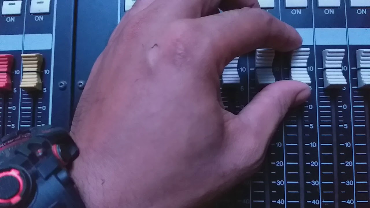 Kalibrasi fader mixer M7CL