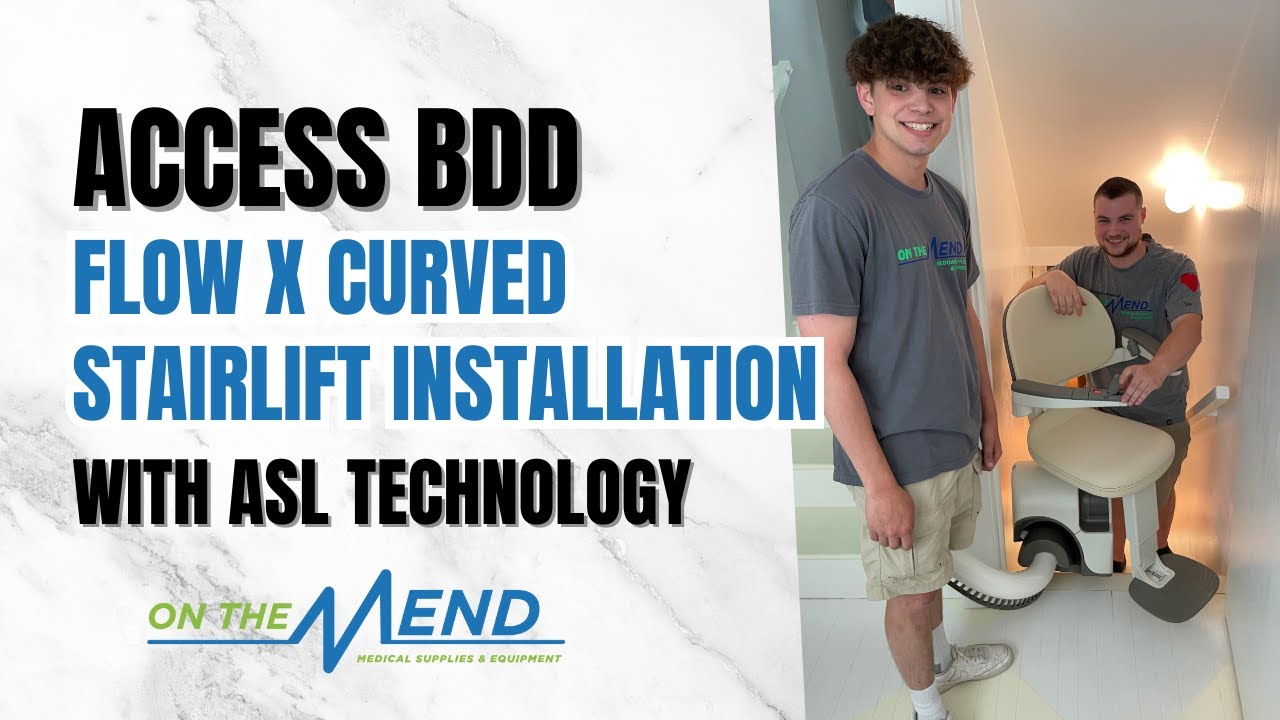 Access BDD Flow X Curved Stairlift Installation with ASL Technology