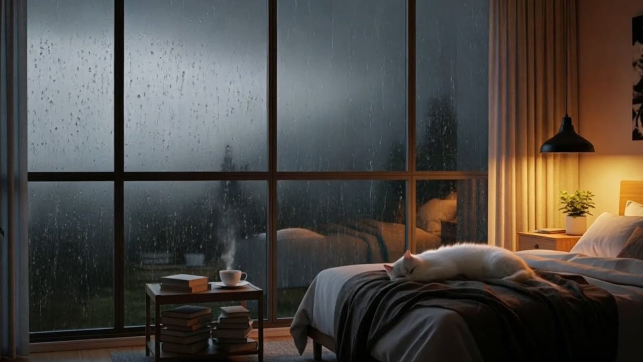 하루의 끝, 창가에 머무는 비 #수면사운드 #백색소음#CalmAmbience#deepsleep