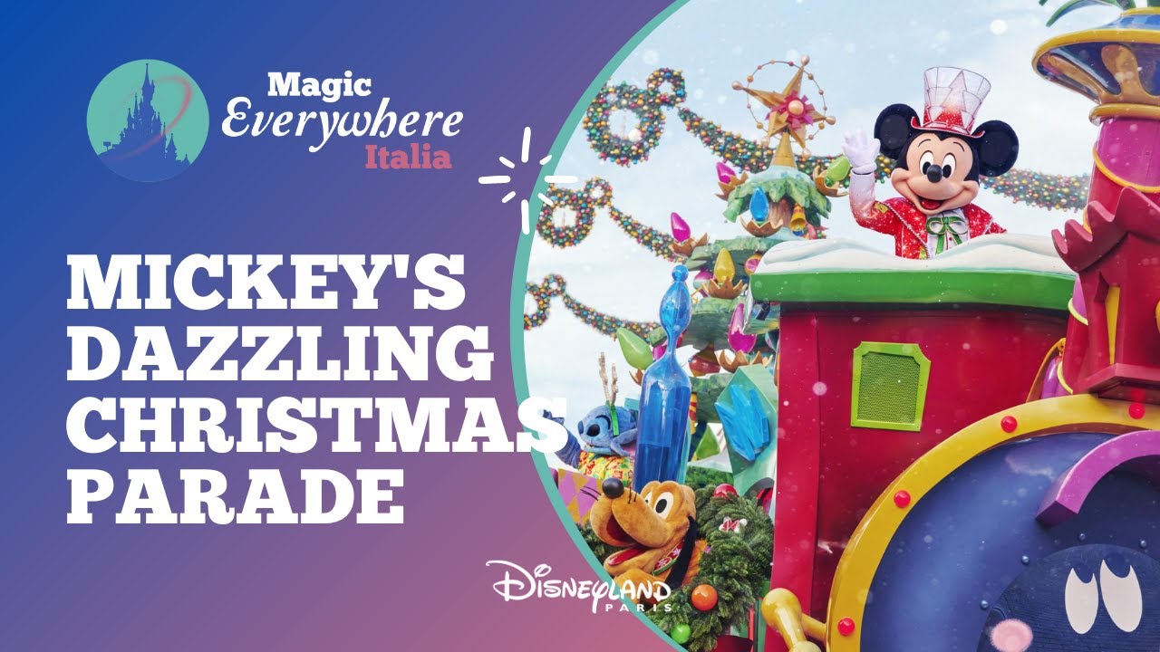 Mickey's Dazzling Christmas Parade 🎄 Disneyland Paris 2023