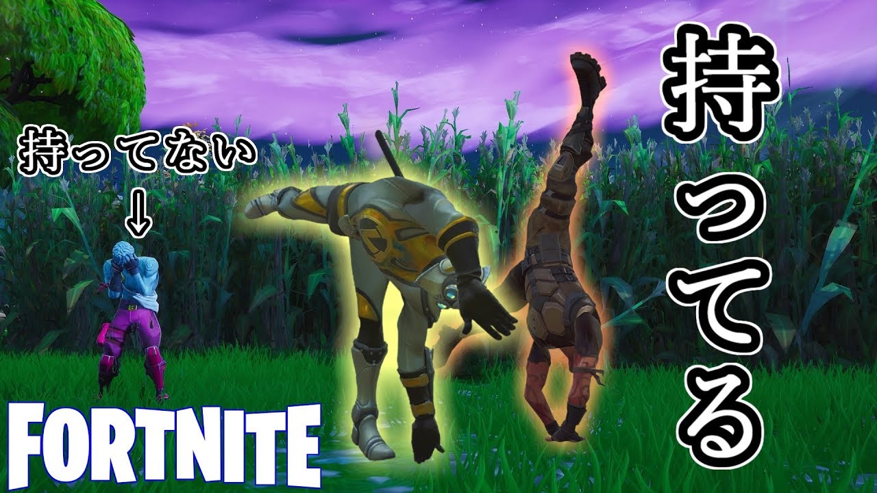 【Fortnite】持ってる人達と持ってない人。