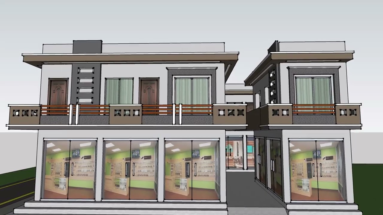 Market Design Animation. Sketch Up Design