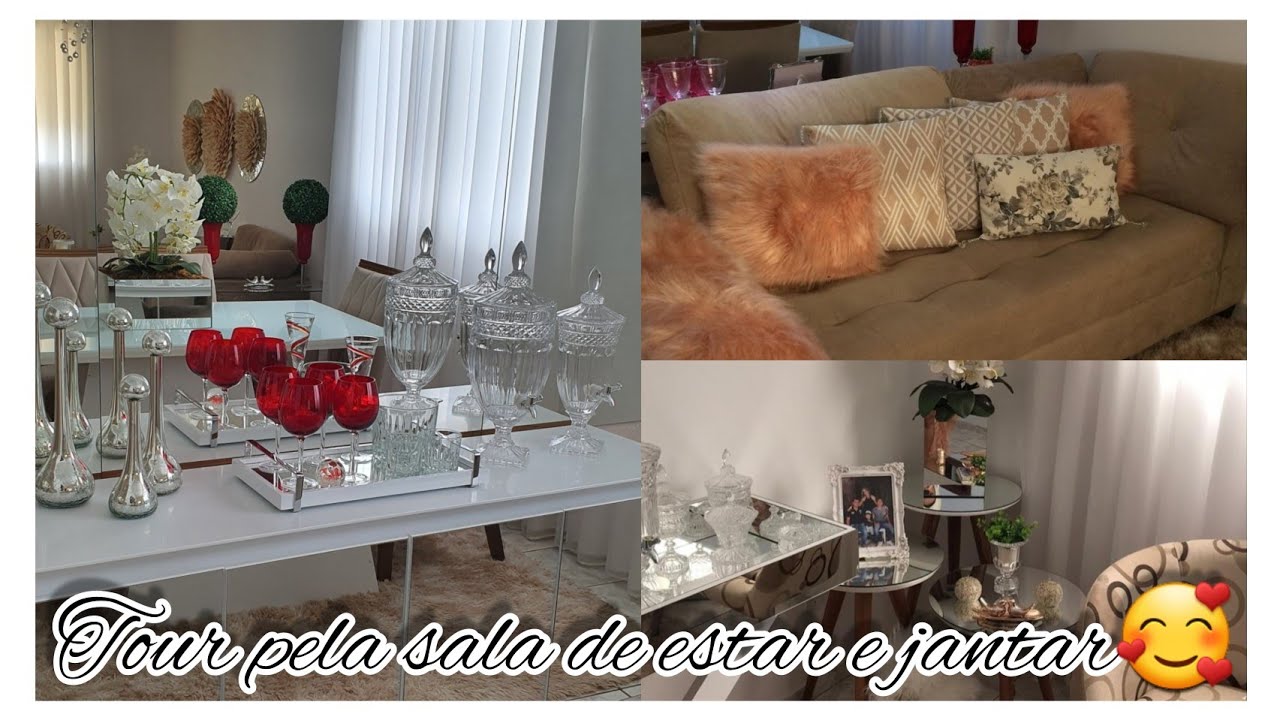 TOUR PELA SALA DE ESTAR / TOUR PELA SALA DE JANTAR + COMO DECORAR A SALA DE ESTAR E JANTAR .