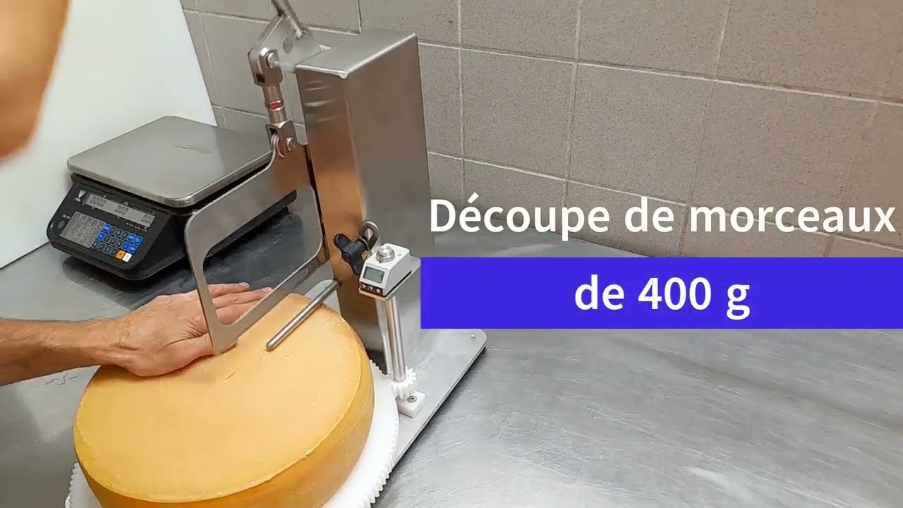 Trancheuse à fromage avec écran numérique