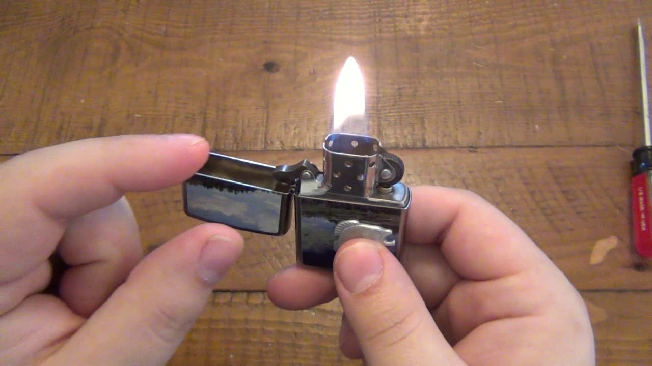 Размер пламени зажигалки Zippo регулируется...И это легко сделать!!!!