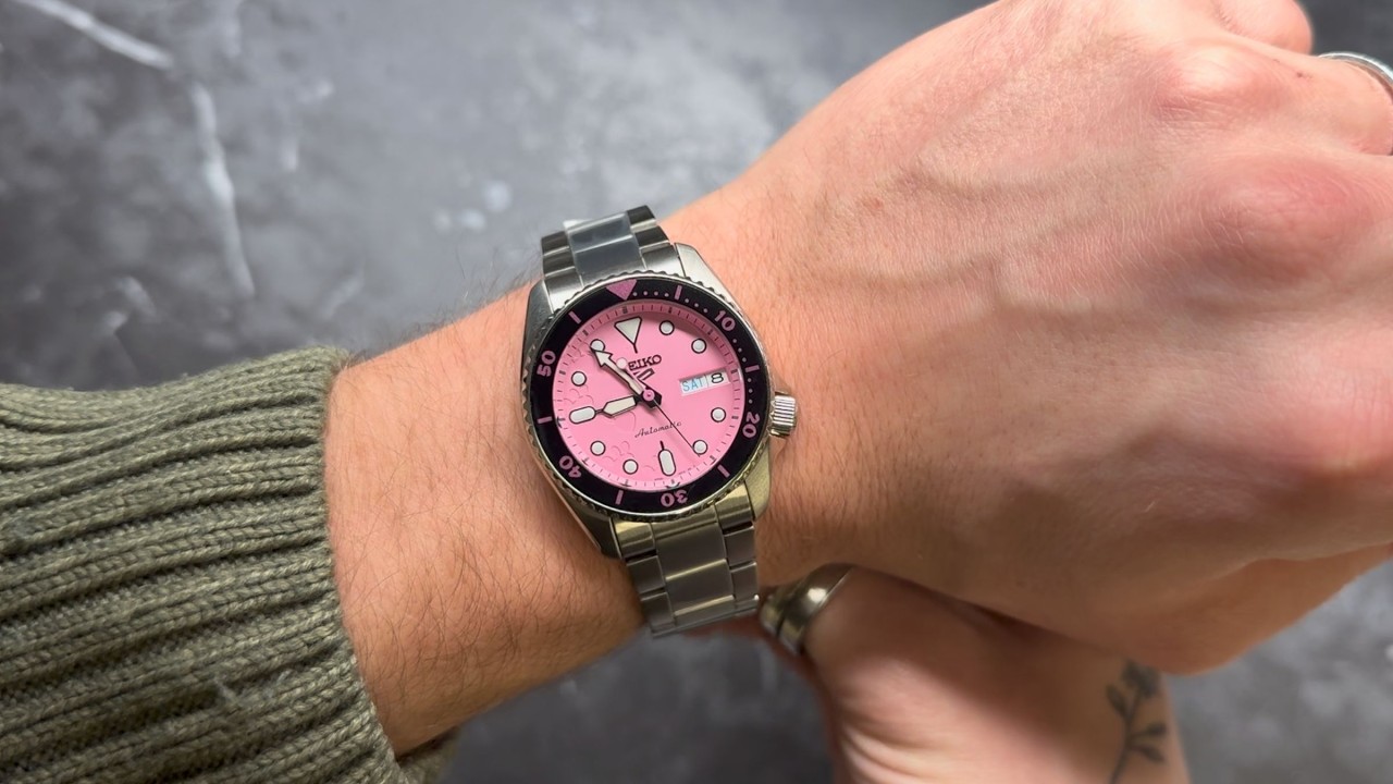 Распаковка часов Seiko x Pink Panther SRPM07