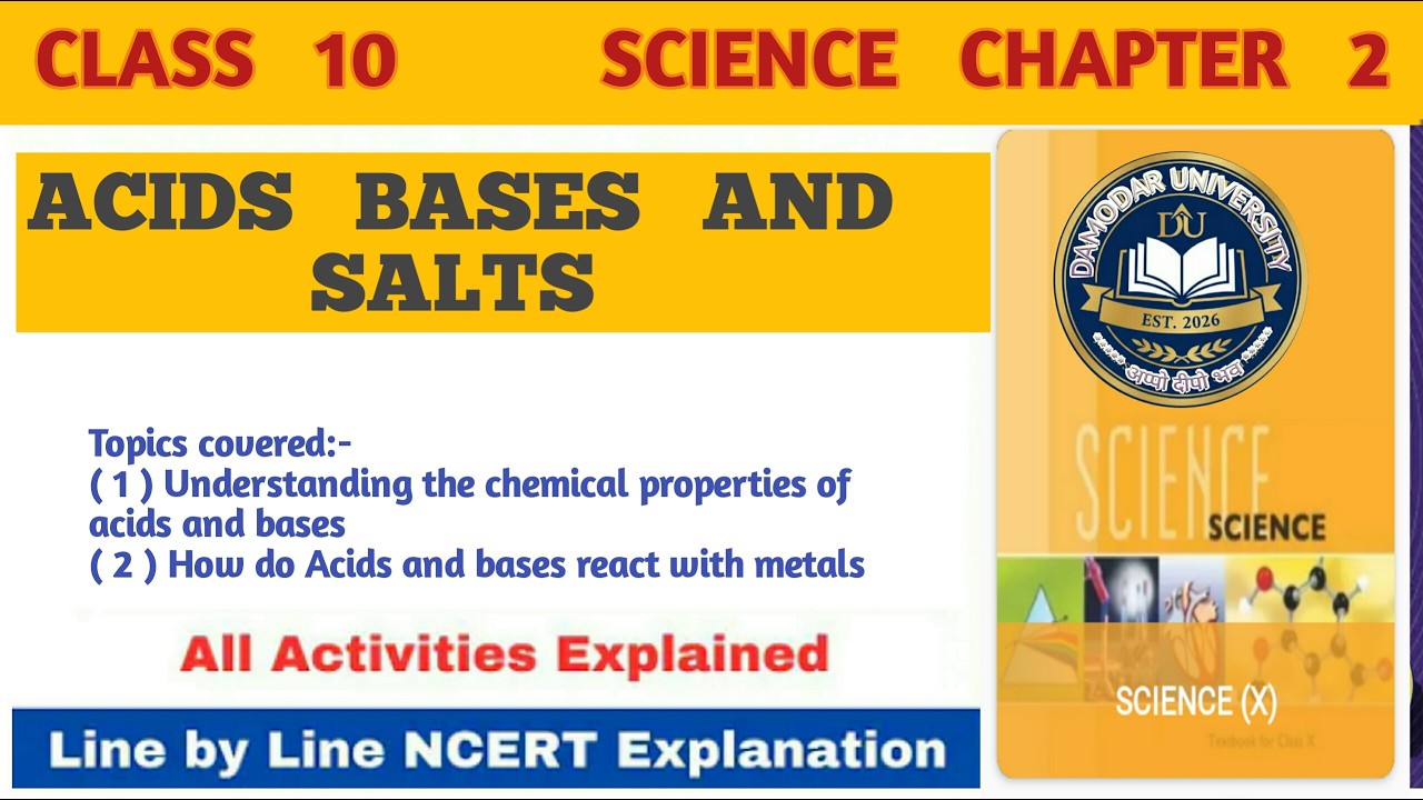 How do Acids and bases react with metals- class 10 chapter 2 science