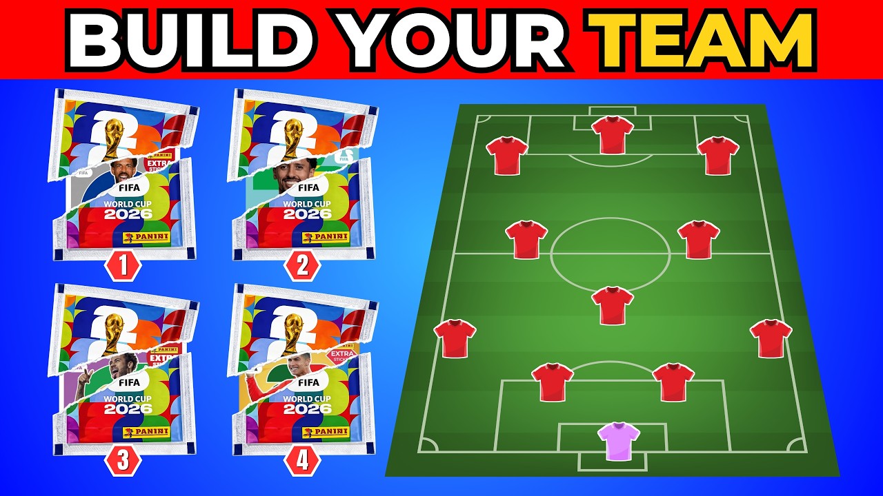 🏆 Build Your Dream Team with Panini World Cup Sticker ⚽ | Pick Your Football Stickers | Bomb Quiz