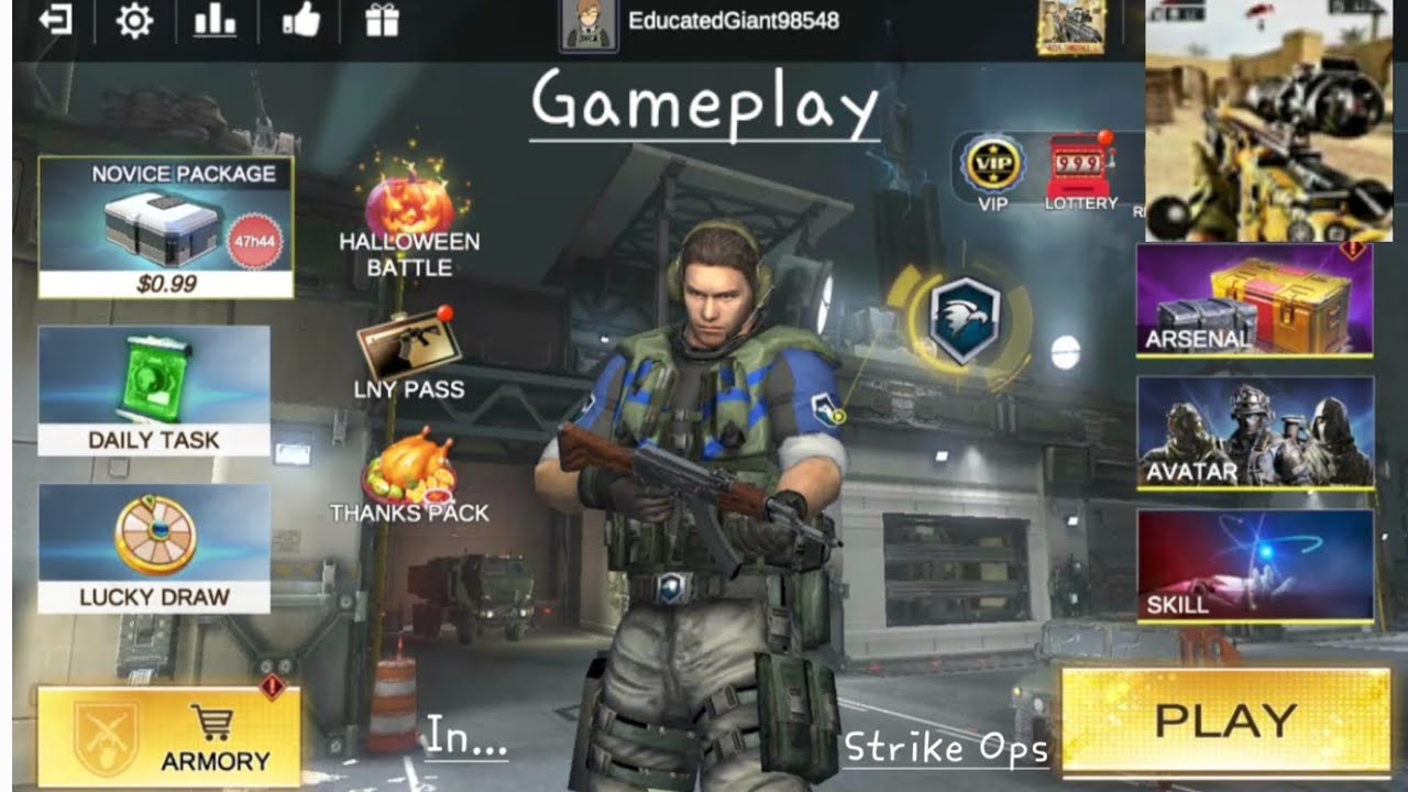 Strike Ops Gameplay (Military Base), Global Gaming Official. 
