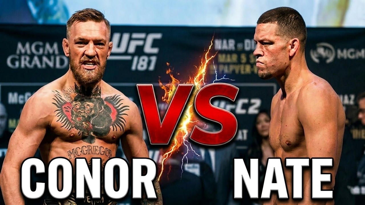 UFC 196: Конор Макгрегор и Нейт Диас взвешиваются и смотрят друг на друга. Начало положено!