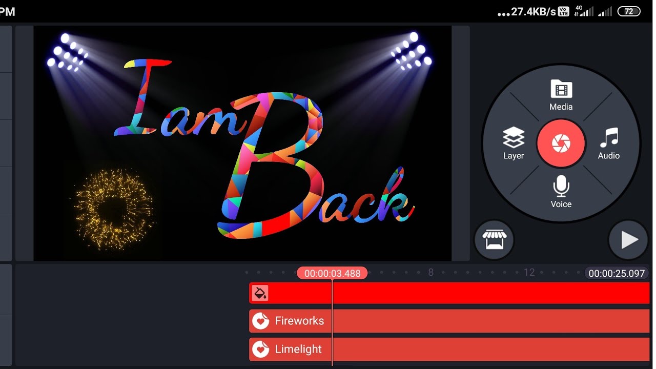 I AM BACK kinemaster multi text editing