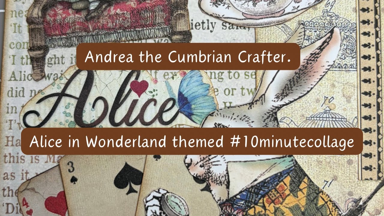 #10minutecollage на тему «Алисы в Стране чудес»